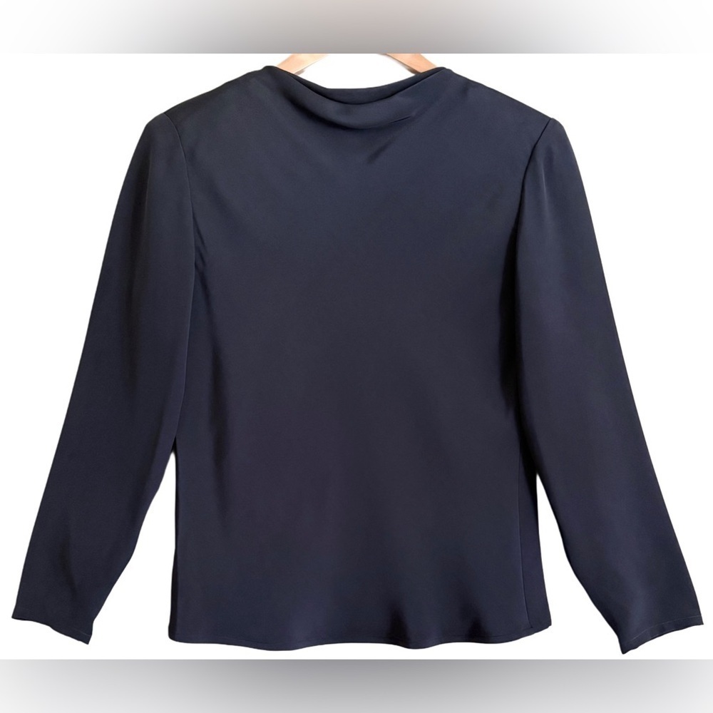 CARLISLE 100% Silk Preppy Business Casual Elegant Feminine Lightweight Blouse 4